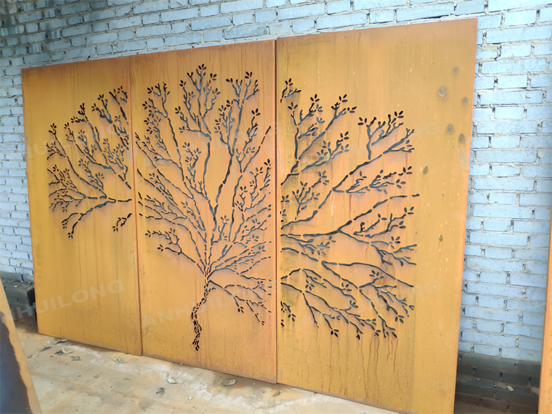 yard corten screens and shade panels manufacturer